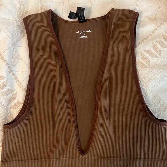 Brown Urban Crop Top - Picture 2 of 4